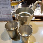 たこ梅 - 錫の酒器で