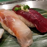 寿司 魚がし日本一 - オジサン・生クジラ。