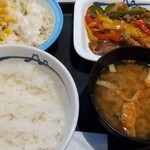 Matsuya - 青椒肉絲定食