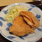 Nakaya Shokudou - ラーメン定食の唐揚げ