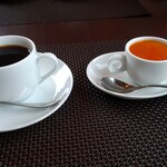 ラ ビストリア - 紅茶のパンナコッタ、珈琲。