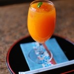 帆雨亭 - 季節限定の生搾り「清見オレンジジュース