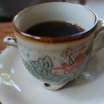 海坐 - 食後はもちろん珈琲。カップがかわいいですね＾＾
