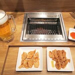 Yakiniku Raiku - 生ビール、NEXTカルビ、NEXTハラミ