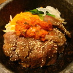 和牛焼肉 土古里 - カルビビビンパ（Before）