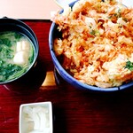 Ajidokoro Mizuho - 桜エビと海鮮かき揚げ丼 (1,200円・税込)