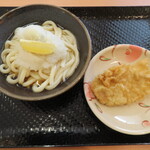 こがね製麺所  - おろしぶっかけ(小)＋とり天