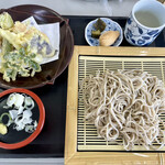 Teuchi Soba Tokoro Tecchan No Mise - 天ざるセット¥600