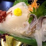 寿し割烹 八重 - 活いか造り