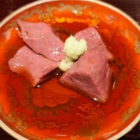 肉屋 田中 - 牛レバー（神戸牛）の鮟肝風仕立て