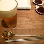 2012.10 まずはビールですよね：笑