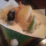 玄庵 - むかしもり天の天ぷら