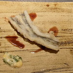 エクアトゥール - 穴子のフリット バルサミコソース 生姜と大葉のタルタル