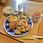 年輪堂 - 鶏唐揚げランチ(\1,500)