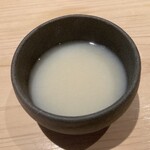 熟成鮨 万 - 蛤のスープ