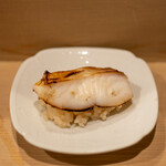 うを徳 - 2021.5 下関マナガツオ西京焼きを酢飯に乗せて