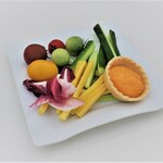 銀座スカイビアテラス - 彩り野菜のスティック＆レッドチェダーチーズ