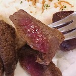 Restaurant Snovit - 注文から直ぐに焼き上げライスON☆肉汁が白米へユッタリ染みていく。