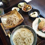 手打ち蕎麦　みたに - 二種盛り薬味膳