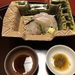 虎屋 壺中庵 - マコカレイと車エビのおどり