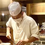 奈良 而今 - ご主人の清水さん。長い下積みを経て奈良を代表する和食屋さんに。