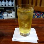 岩亀 - 「お茶割り焼酎」（380円）