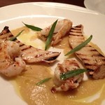 osteria quinto - 12/10 ランゴスティーニとひよこ豆のペースト