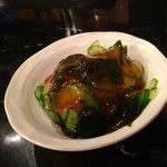 じゃんがら - お通し、刺身コンニャク