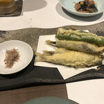 美味いさかな 美味いさけ 海心 - キビナゴの天ぷら