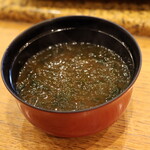 にぎり鮨 一五〇 - アオサの赤出し