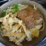 こんぴらうどん - 嫁からきつねをパクリトッピングｗ