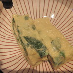 奥湯河原　秀邑 - ニラいり出汁巻き卵