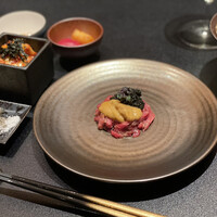 西麻布 焼肉 X - 但馬玄のユッケ