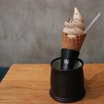 スリーフィッシュコーヒー - モカソフト@400円