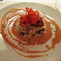 フランス料理 タンモア - メバルのポワレをタコのリゾットと一緒に頂きます。