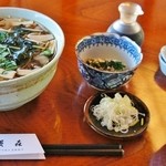 そば屋 長森 - 特注「あったかいきのこ蕎麦」\940です(10/9UP)