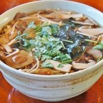 そば屋 長森 - 「あったかいきのこ蕎麦」です(10/9UP)