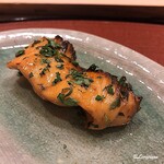 御料理 寺沢 - 桜鱒 木の芽焼