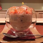 御料理 寺沢 - ｲﾁｺﾞと小豆のﾌﾞﾗﾝﾏﾝｼﾞｪ