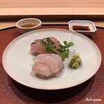 御料理 寺沢 - 柑橘ポン酢と割醤油で味わう造り