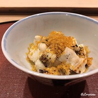 御料理 寺沢 - 穴子の飯蒸し唐墨掛け