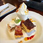 カネ保水産 - ドルチェ3種盛り　ティラミスと