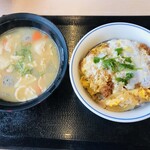 Katsuya - かつ丼（竹）＆　とん汁（大）