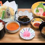 Japanese set meal to choose from