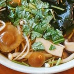 そば屋 長森 - 「あったかいきのこ蕎麦」下側から撮影です(10/9UP)