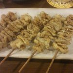 伝串のかわです。焼いてなく揚げてます。