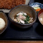 よかろう - ポテサラ　煮浸し　味噌汁