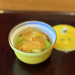 瞬 - 空豆と唐墨の飯蒸し