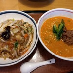 花梨 - 選べるラーメン&丼セット(担々麺+中華丼)900円(Cセット)