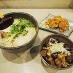 Kitano - ランチセット（ラーメン玉子入り＆チャーシュー丼に変更＋300円）